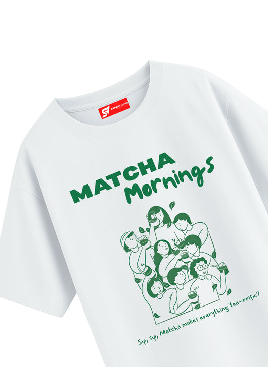 Matcha mornings T-shirt - Streetvybe