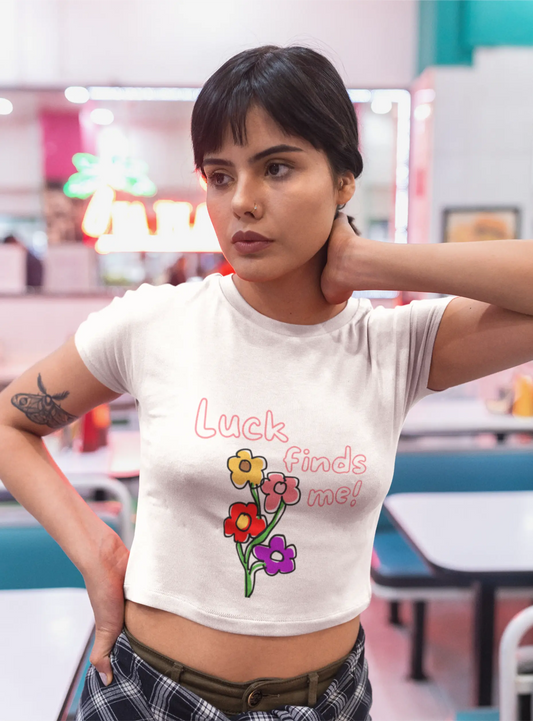 Luck finds me - Crop top