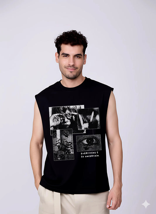 Everything is so uncertain unisex vest - Streetvybe
