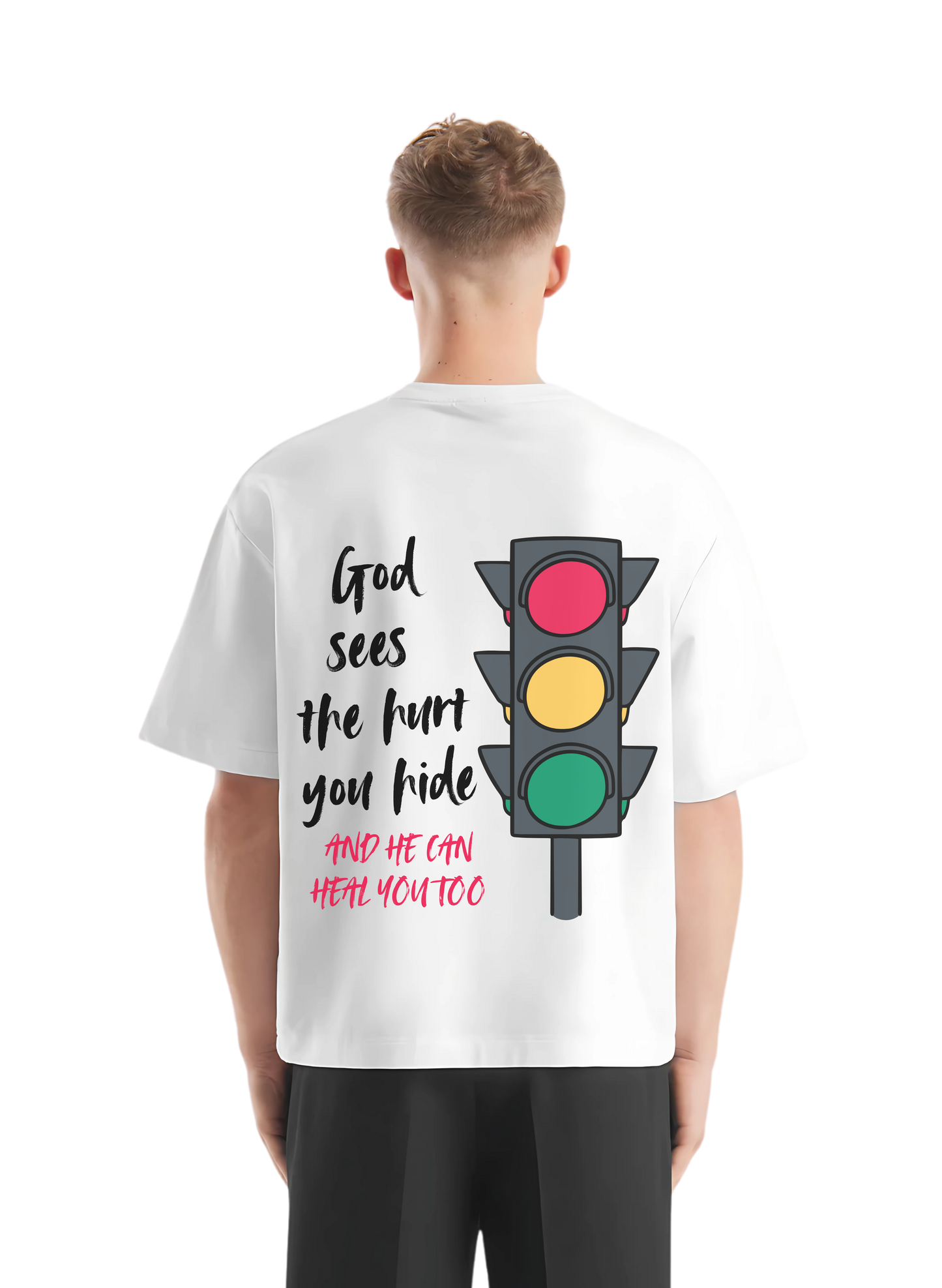 God will heal you white T-shirt