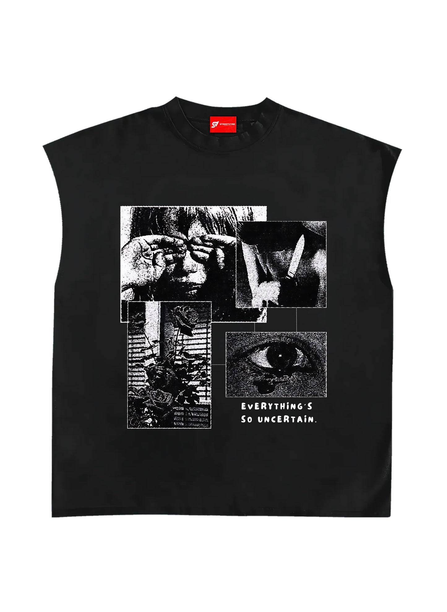 Everything is so uncertain unisex vest - Streetvybe