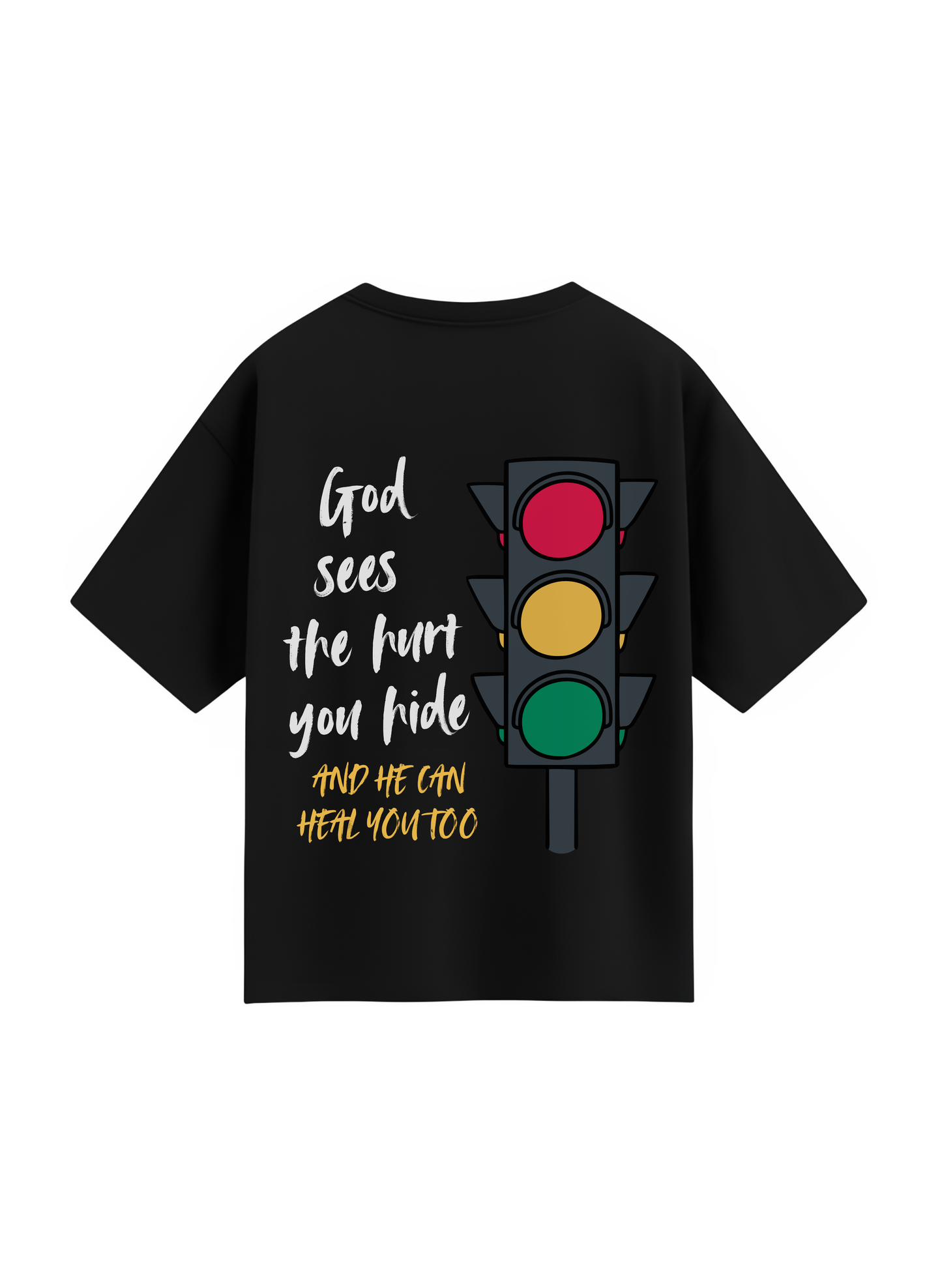 God will heal you black T-shirt
