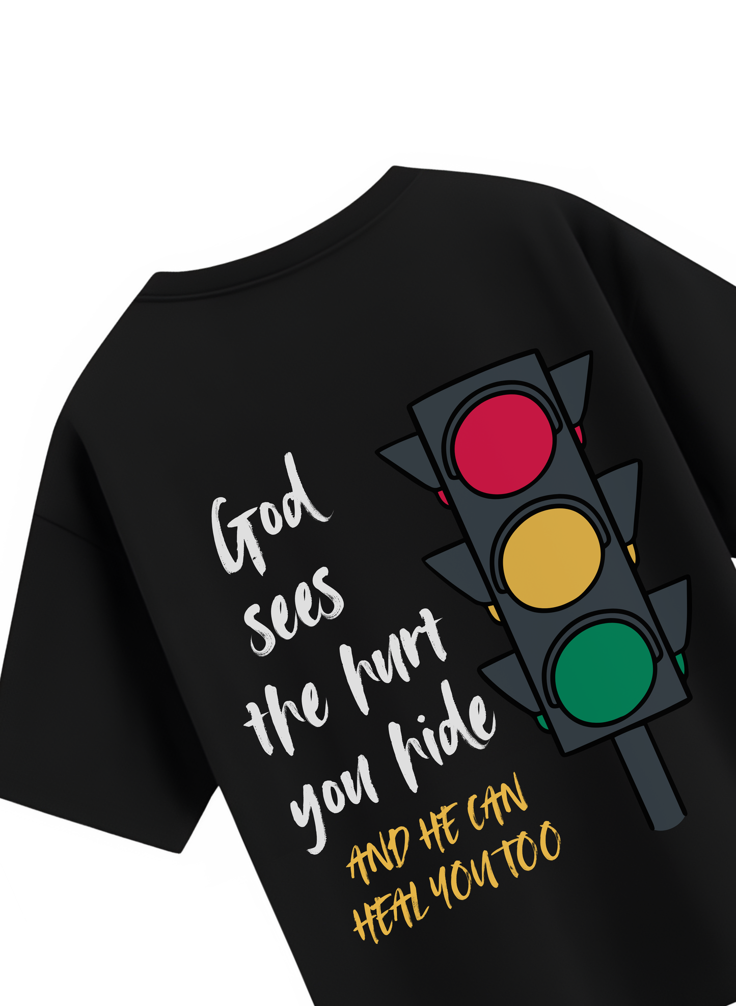 God will heal you black T-shirt