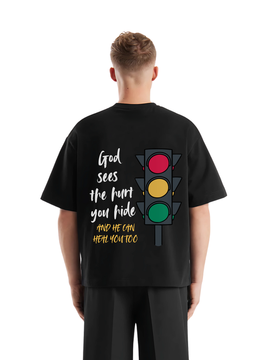 God will heal you black T-shirt