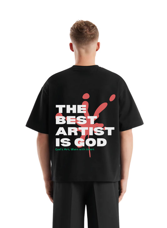 The best artist is god black T-shirt