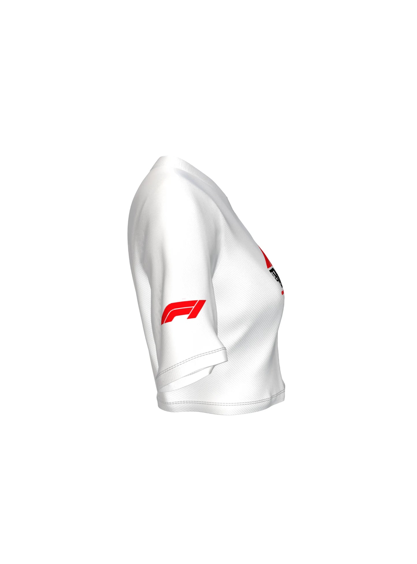 F1 own the track - Crop top white - Streetvybe