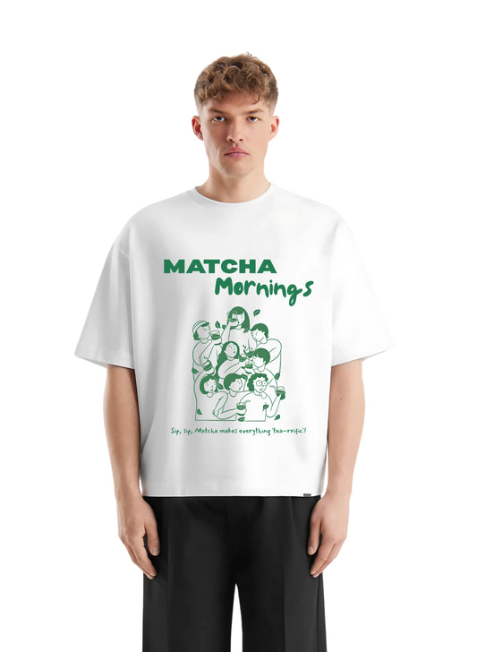 Matcha mornings T-shirt - Streetvybe