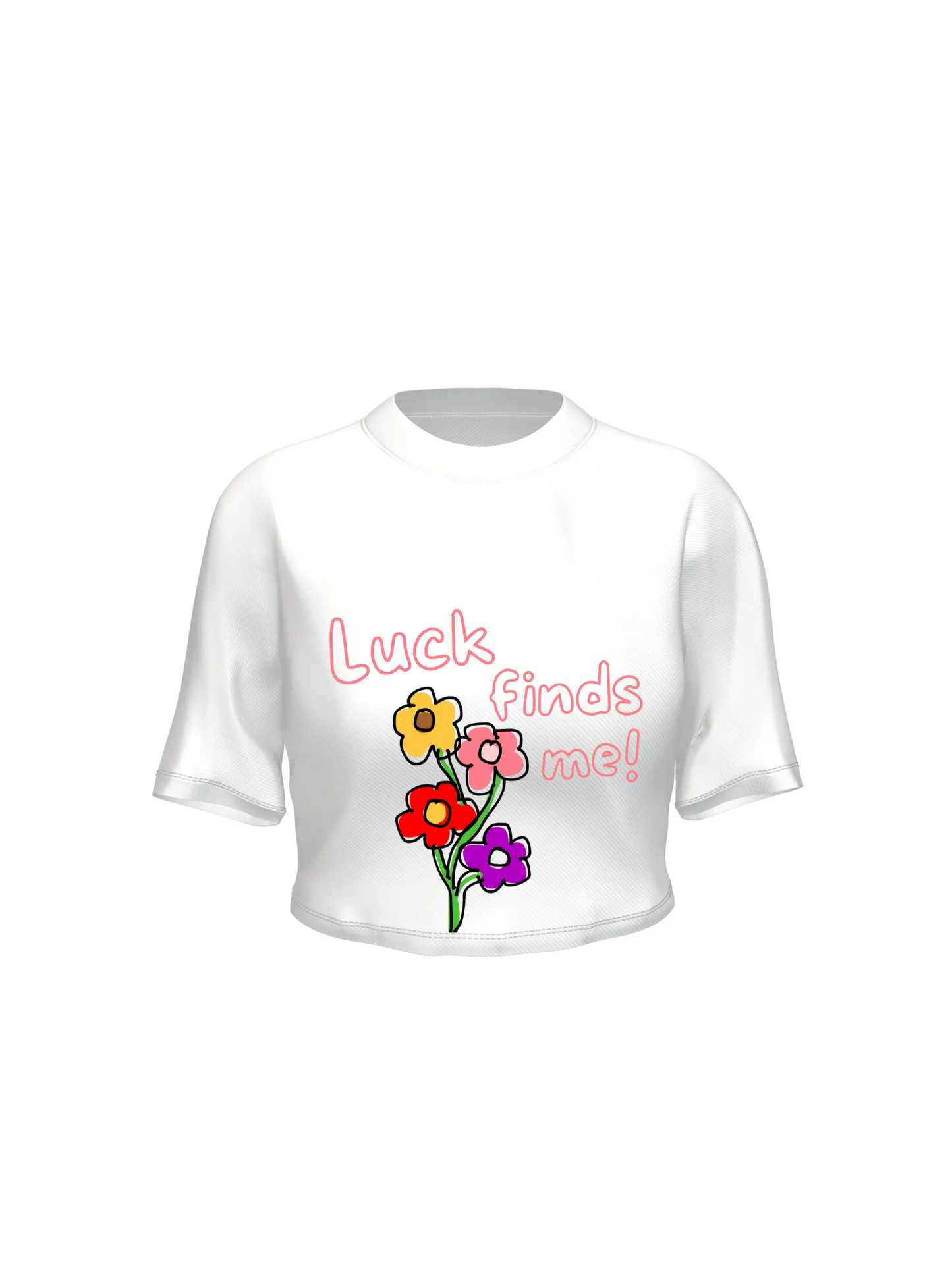 Luck finds me - Crop top