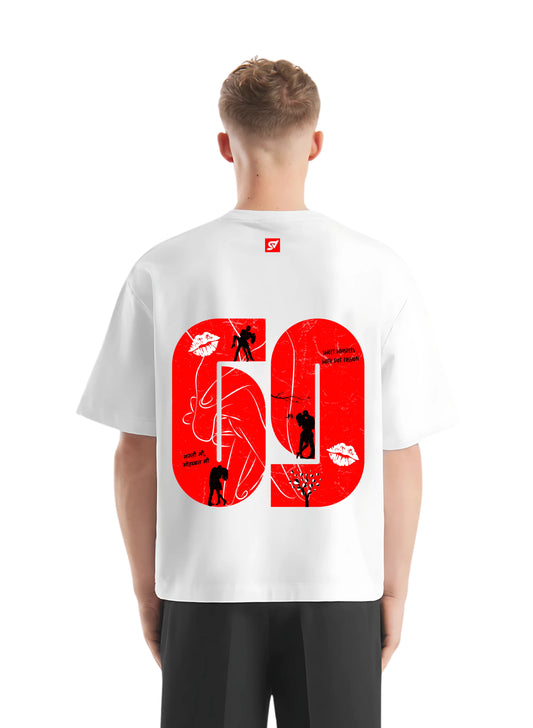 Sixty nine - Hot passion white T-shirt - Streetvybe