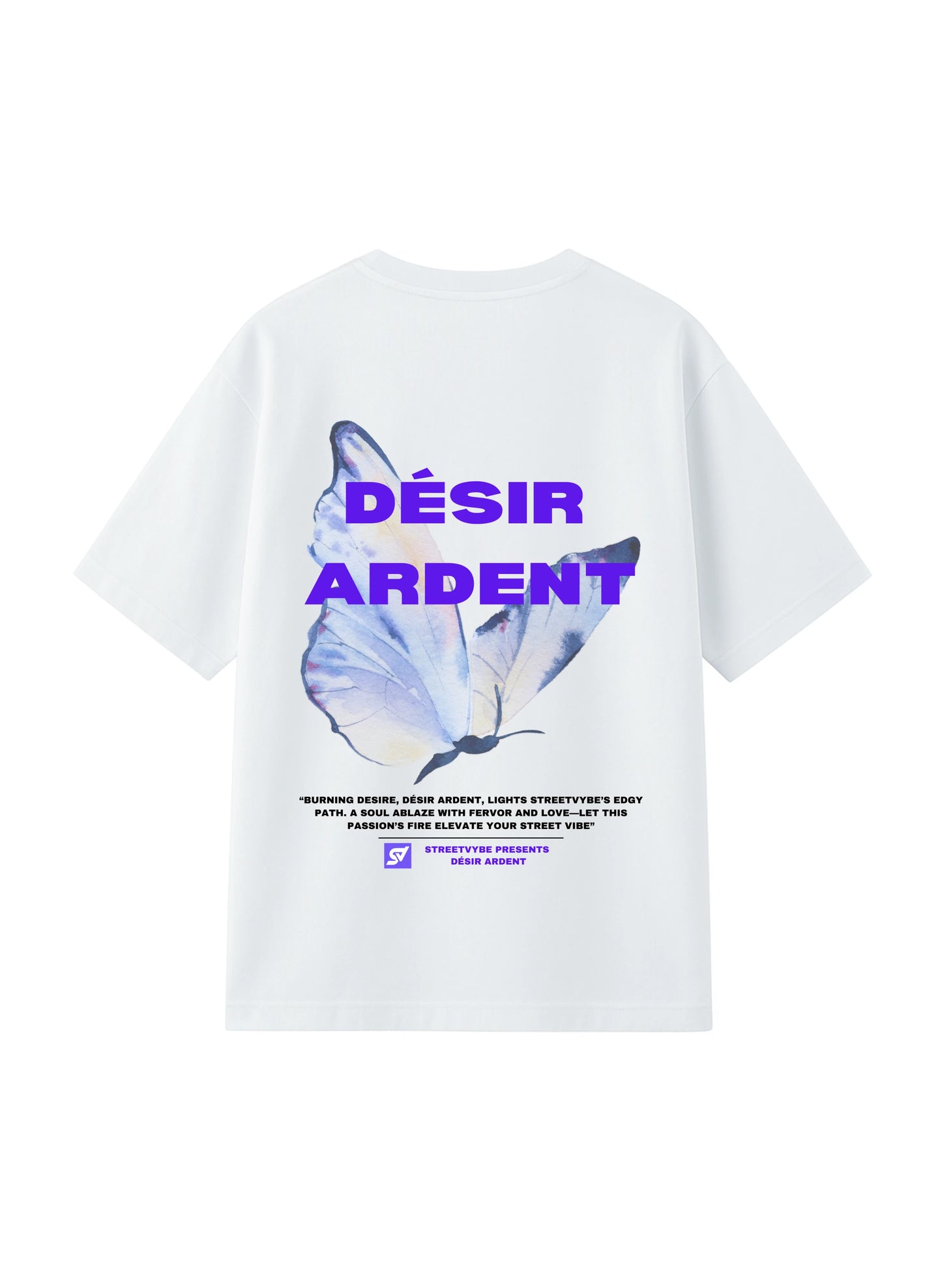 Burning desire white T-shirt - Streetvybe