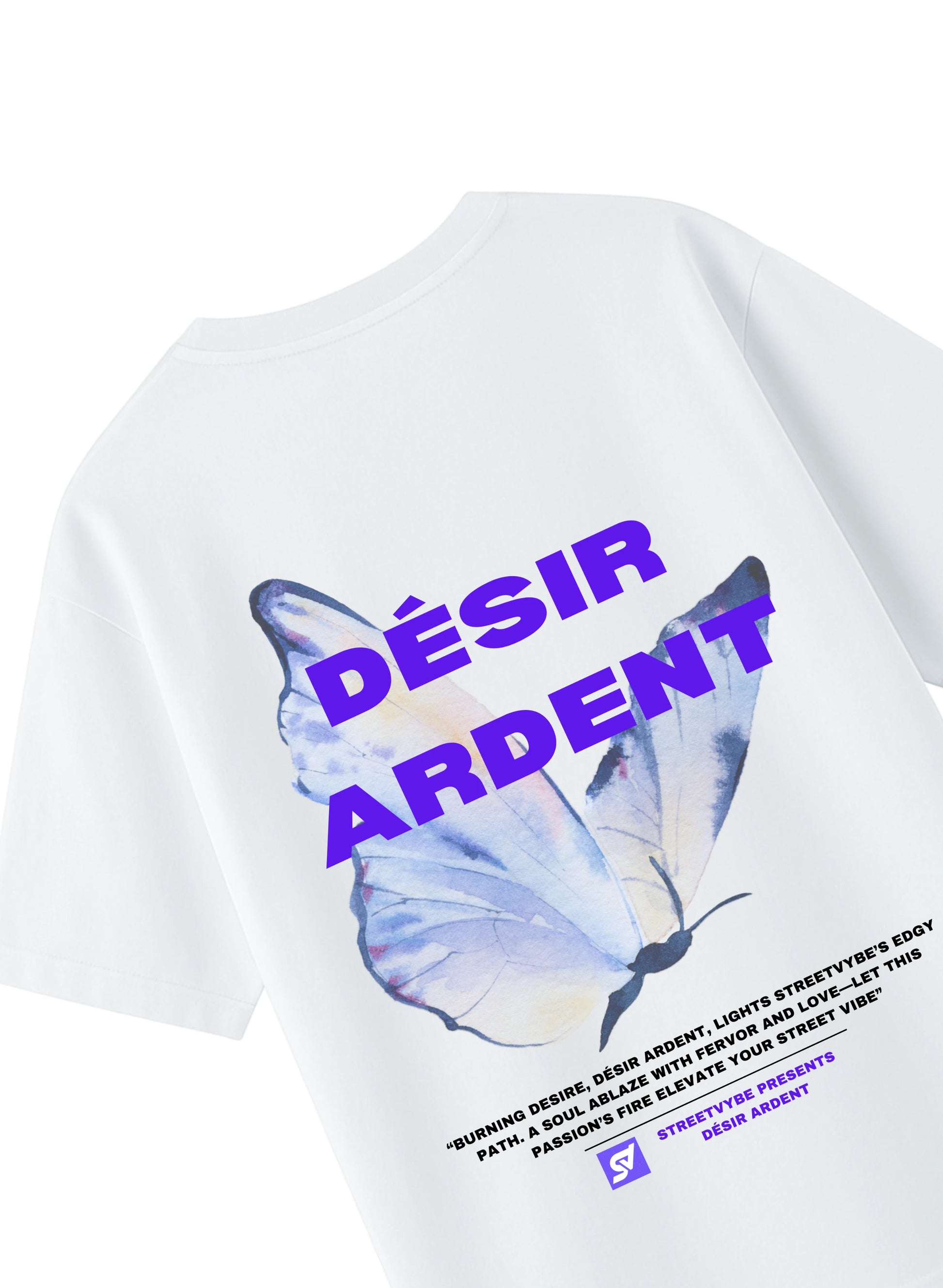 Burning desire white T-shirt - Streetvybe