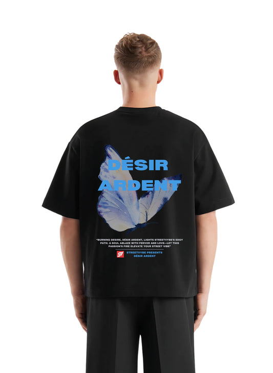 Burning desire black T-shirt - Streetvybe