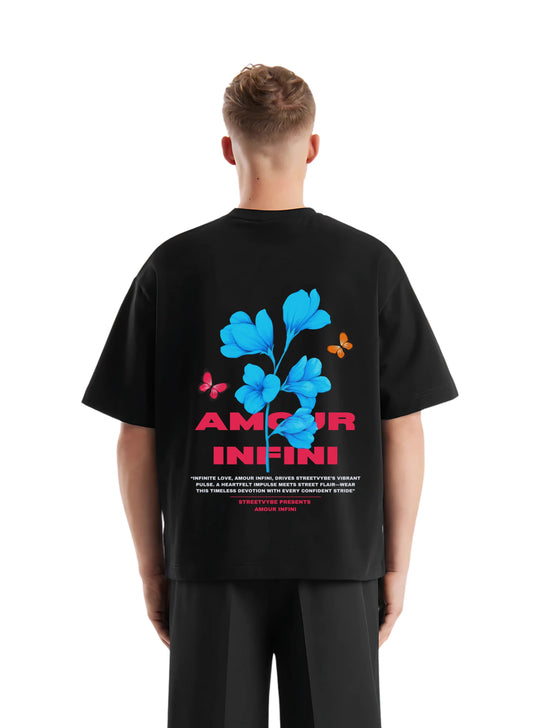 Infinite love black T-shirt - Streetvybe